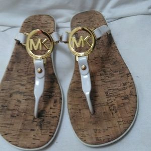 White Michael Kors Sandals